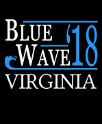 Blue Wave VIRGINIA Vote Democrat Digital Art by Flippin Sweet Gear