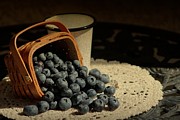 Blueberries in Basket - Old World Stills Series Photograph by Colleen Cornelius Blueberries in Basket - Old World Stills Series Photograph by Colleen Cornelius