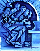 Blues/ Ascent Painting by Martel Chapman