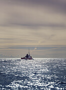 Boat in sunset Photograph by Per Mattisson