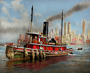 Boat - Tugboat - The Watuppa 1935 Photograph by Mike Savad