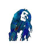 Bob Marley silhouette 2 Mixed Media by Eileen Backman Bob Marley silhouette 2 Mixed Media by Eileen Backman