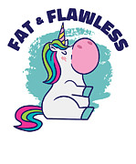 Body Positivity Self-Confidence Unicorn Digital Art by Toms Tee Store