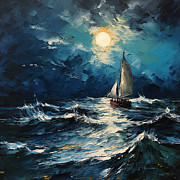 Bold Quest - Coastal Art Painting by Lourry Legarde Bold Quest - Coastal Art Painting by Lourry Legarde