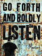 Boldly Listen Painting by Morley 