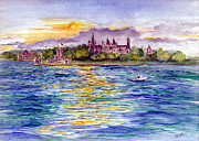 Boldt Castle -Thousand Islands Painting by Clara Sue Beym Boldt Castle -Thousand Islands Painting by Clara Sue Beym