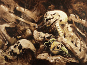Boneyard Scarab Painting by Sv Bell Boneyard Scarab Painting by Sv Bell