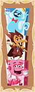 BooBerry Chocula and Frankenberruy Digital Art by Alan Bodner