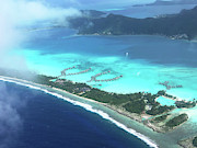 Bora Bora From The Air Photograph by Diane Macdonald