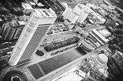 Boston from the Prudential Center Black and White  Photograph by Carol Japp