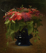 Bouquet of Flowers Painting by Ivan Kramskoy