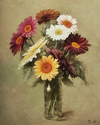 Bouquet of Gerbera daisy Digital Art by Samuel HUYNH
