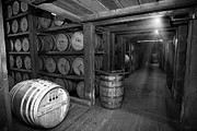 Bourbon Rickhouse bw Photograph by Karen Varnas Bourbon Rickhouse bw Photograph by Karen Varnas