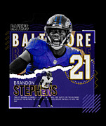 Brandon Stephens Football Digital Art by Kelvin Kent