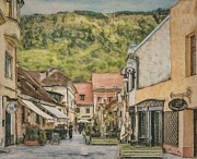 Brasov Street Scene 2 Painting by Jeffrey Kolker Brasov Street Scene 2 Painting by Jeffrey Kolker