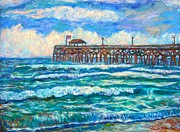 Breakers at Pawleys Island Painting by Kendall Kessler