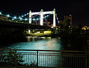 Bridge At Night Photograph by Robert Allen Hill