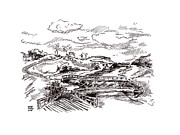 Bridges and Paths of 2023 Drawing by Joseph A Langley