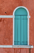 Bright Blue Window of Venice Photograph by David Letts