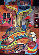 Bright Sunny Day Painting by Speelman Mahlangu