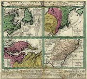 British Doinions in Norther America from New Foundland to Carolina 1770 Drawing by Vintage Maps