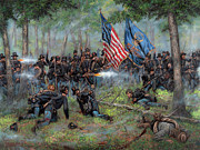 Brothers of War - The 19th Indiana Infantry of the Iron Brigade Painting by Mark Maritato