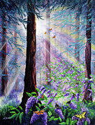 Butterfly Grove in Redwood Forest Painting by Laura Iverson Butterfly Grove in Redwood Forest Painting by Laura Iverson