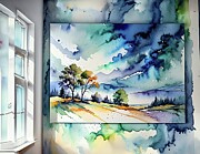 By The Window Digital Art by Eris And AI By The Window Digital Art by Eris And AI