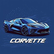 C8 Corvette Painting by Lourry Legarde C8 Corvette Painting by Lourry Legarde