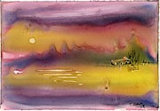 Cabin Dream Landscape Painting by Tammy Nara