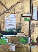 Cabin Fever 4 - A Modern Art Mystery Painting by Evjenia Psarris Cabin Fever 4 - A Modern Art Mystery Painting by Evjenia Psarris