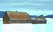 Cabin in Snow Photograph by Mark Jackson