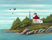 Cabot Head Light Painting by Sarah Irland Cabot Head Light Painting by Sarah Irland
