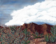 Cactus Desert Painting by Angrulla MF
