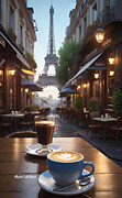 Cafe Parisien Digital Art by Rafael Salazar