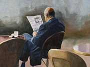 Cafe Times Painting by Tate Hamilton