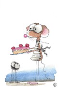 Cake for Two Painting by Lucia Stewart