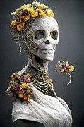 Calavera Maiden 2 Digital Art by Ron Weathers Calavera Maiden 2 Digital Art by Ron Weathers