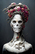 Calavera Maiden 5 Digital Art by Ron Weathers Calavera Maiden 5 Digital Art by Ron Weathers