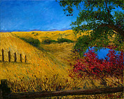 Calero Lake Hike Painting by Raji Musinipally