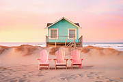 California Dreaming - Pastel Beach Digital Art by Philippe HUGONNARD