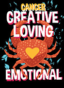 Cancer Zodiac Horoscope Crab Spirit Animal Digital Art by Jacob Zelazny