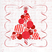 Candy Cane Christmas Tree Painting by Debbie DeWitt