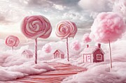 Candyland Dreamscape - Fantasy Sugar World Digital Art by Matthias Hauser