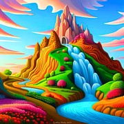 Candylike Mountain Digital Art by Cindy's Creative Corner Candylike Mountain Digital Art by Cindy's Creative Corner