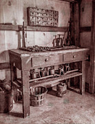 Cannery Work Bench Photograph by Kathi Isserman Cannery Work Bench Photograph by Kathi Isserman