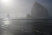 Cannon Beach Emerging Photograph by Dave Diegelman