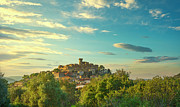 Capalbio skyline at sunset. Maremma, Tuscany Photograph by Stefano Orazzini Capalbio skyline at sunset. Maremma, Tuscany Photograph by Stefano Orazzini