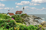 Cape Neddick Nubble Lighthouse Photograph by Douglas Wielfaert