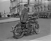 Capitol Police on Motorcycle. Photograph by Album